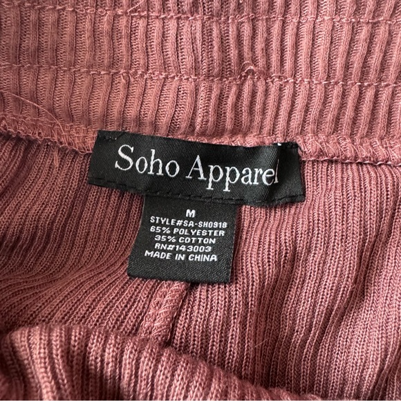 Soho Apparel Ribbed Lounge Bottoms Sz M - Picture 4 of 6